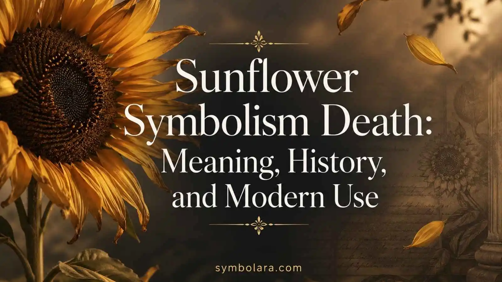 Sunflower Symbolism Death: Meaning, History, and Modern Use - symbolara.com
